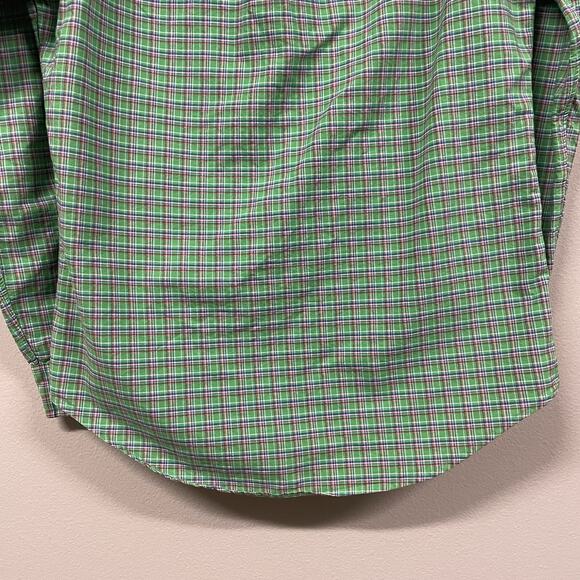 Ralph Lauren Polo Men’s Green Plaid Button Up L/S Shirt 100% Cotton Size Small - Picture 6 of 7